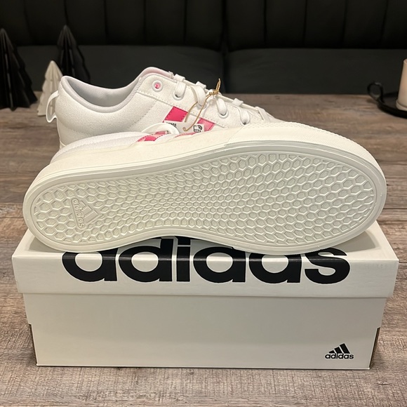 NWT Adidas Bravada 2.0 Platform Women's Shoes - White/Pink - ID5576 - Picture 16 of 16